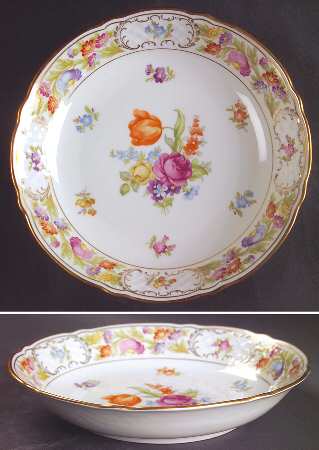 Empress Dresden Flowers Coupe Soup Bowl