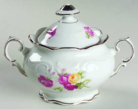 Empire Rose Sugar Bowl & Lid