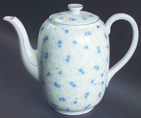 Forget Me Not (Coupe) Coffee Pot & Lid