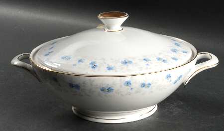 Forget Me Not (Coupe) Round Covered Vegetable