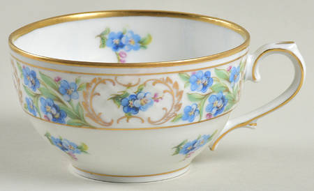 Forget Me Not (Rim, Not Pierced) Flat Cup