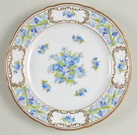 Forget Me Not (Rim, Not Pierced) Bread & Butter Plate