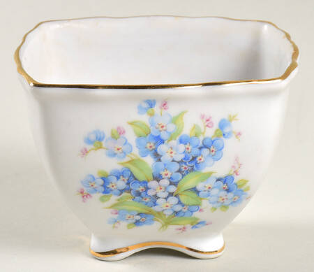 Forget Me Not (Rim, Not Pierced) Mini Open Sugar Bowl