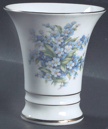 Forget Me Not (Rim, Not Pierced) 4" Vase