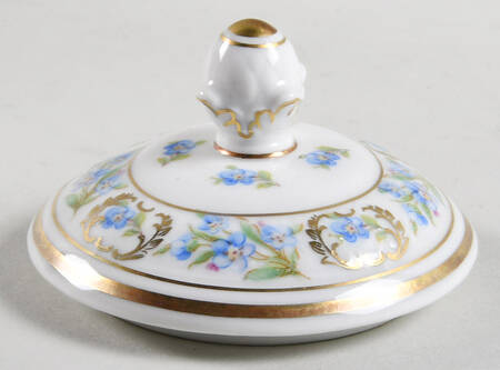 Forget Me Not (Rim, Not Pierced) Lid for Mini Sugar Bowl