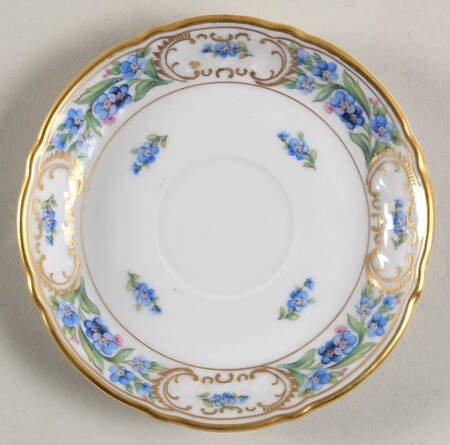 Forget Me Not (Rim, Not Pierced) Saucer for Flat Demitasse Cup