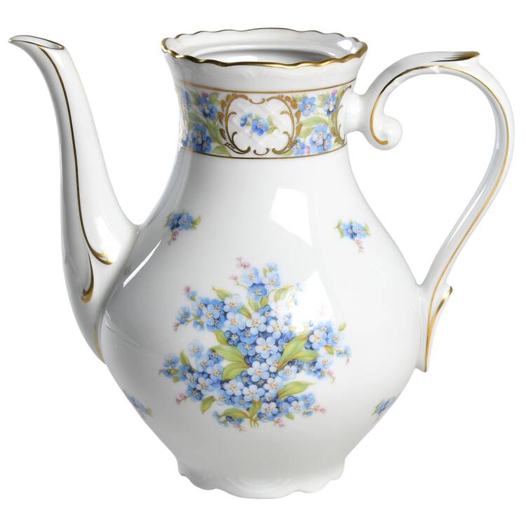 Forget Me Not (Rim, Not Pierced) Lid for Coffee Pot