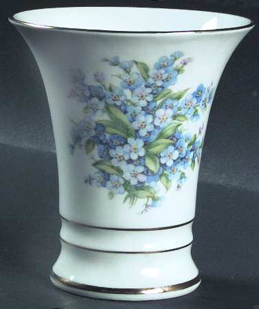Forget Me Not (Rim, Not Pierced) 3" Vase