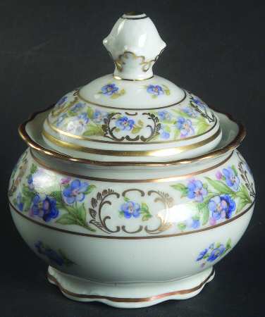 Forget Me Not (Rim, Not Pierced) Mini Sugar Bowl & Lid