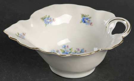 Forget Me Not (Rim, Not Pierced) 5" Leaf Bowl