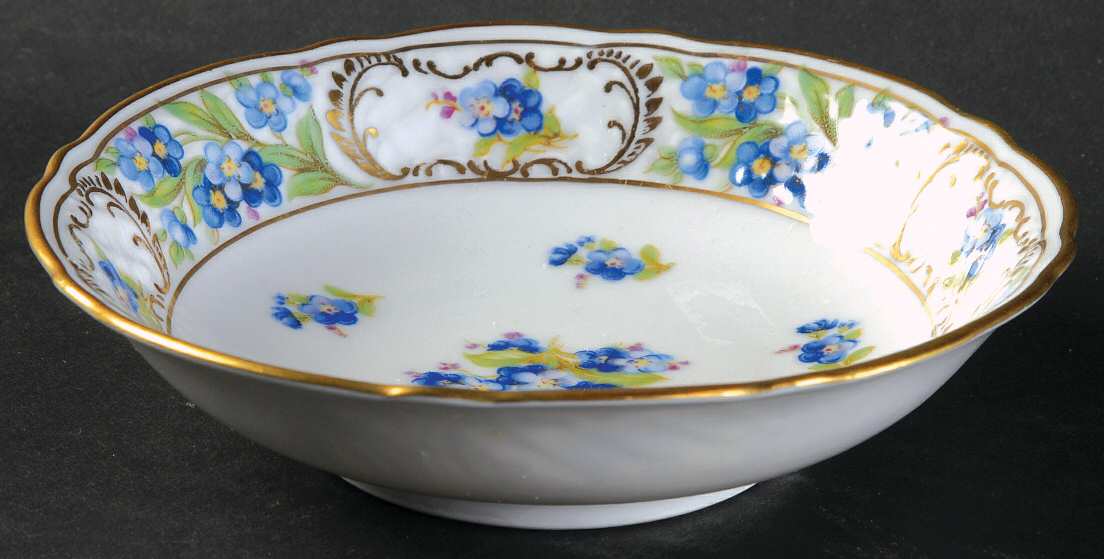 Forget Me Not (Rim, Not Pierced) Fruit/Dessert (Sauce) Bowl