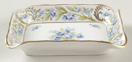 Forget Me Not (Rim, Not Pierced) 4" Ashtray