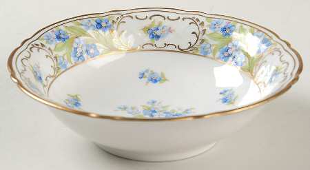 Forget Me Not (Rim, Not Pierced) Coupe Cereal Bowl