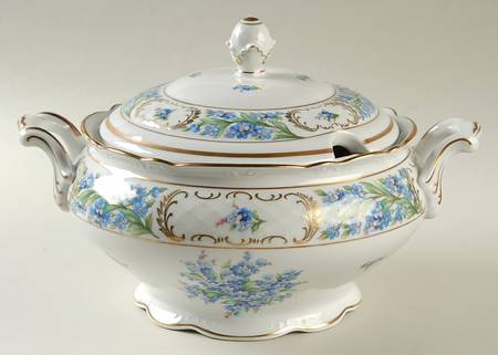 Forget Me Not (Rim, Not Pierced) Tureen &  Lid