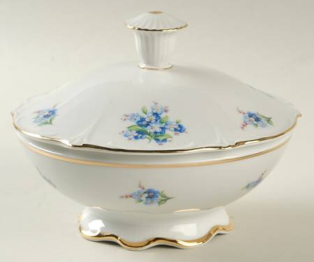 Forget Me Not (Rim, Not Pierced) Candy Box & Lid