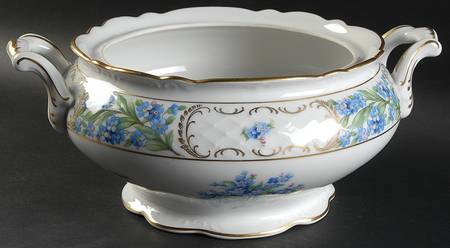 Forget Me Not (Rim, Not Pierced) Tureen No Lid