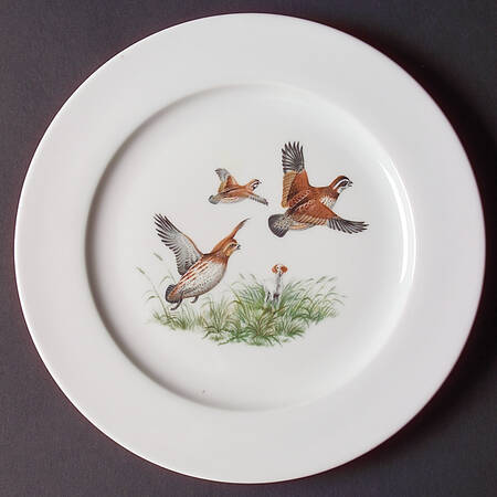 Game Birds Dinner Plate