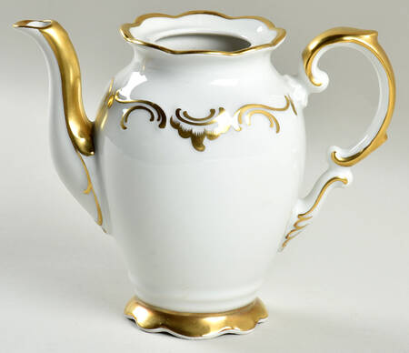 Golden Elegance Mini Coffee Pot No Lid