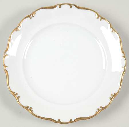 Golden Elegance Salad Plate