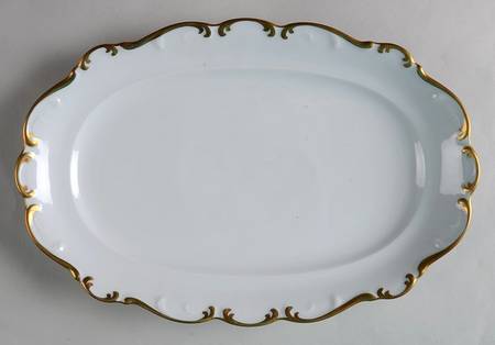 Golden Elegance 12" Oval Serving Platter