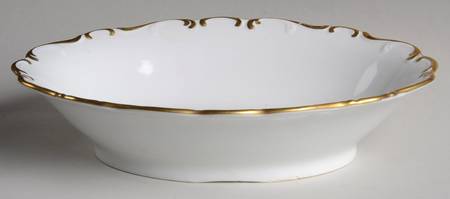 Golden Elegance 9" Oval Vegetable Bowl