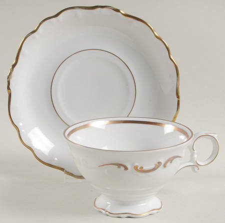 Halo Footed Cup & Saucer Set