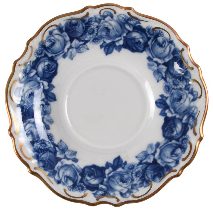 Heirloom Blue Saucer for Demitasse Cup