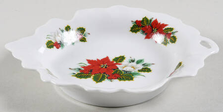Holiday Bouquet Leaf Shaped Dish