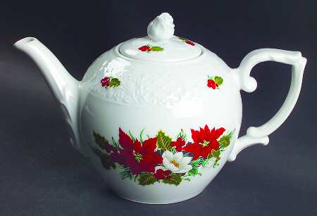 Holiday Bouquet Teapot & Lid