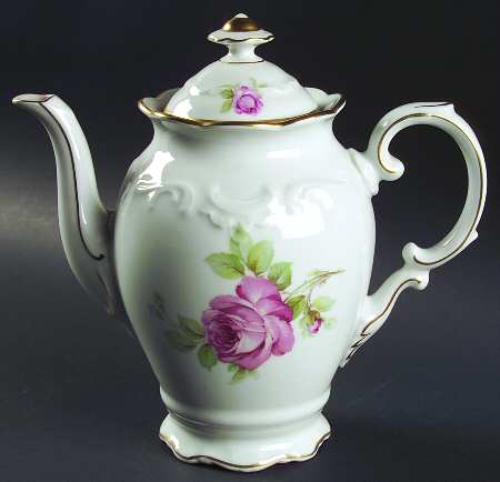 La Vie En Rose Coffee Pot & Lid