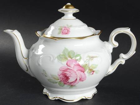 La Vie En Rose Teapot & Lid