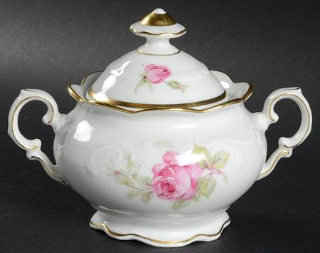 La Vie En Rose Sugar Bowl & Lid