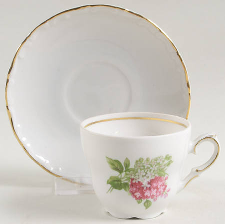 Lilac Flat Demitasse Cup & Saucer Set