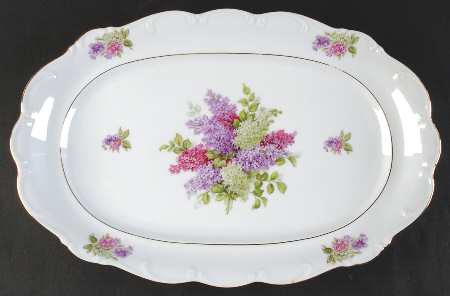 Lilac 15" Oval Serving Platter