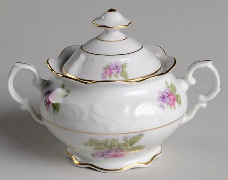 Lilac Sugar Bowl & Lid