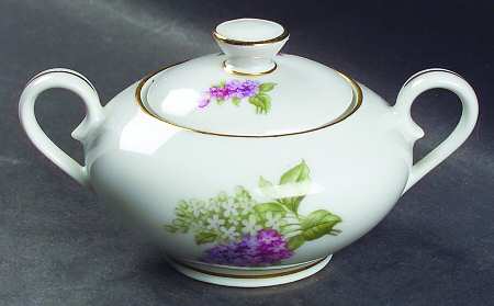Lilac Time Mini Sugar Bowl & Lid