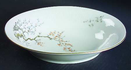 Mandarin 10" Oval Vegetable Bowl