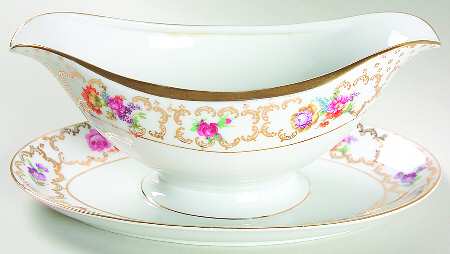 The Meissen Gravy Boat with Attached Underplate