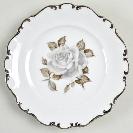 Moon Rose Bread & Butter Plate