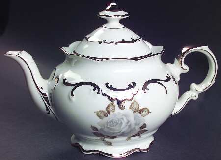Moon Rose Teapot & Lid