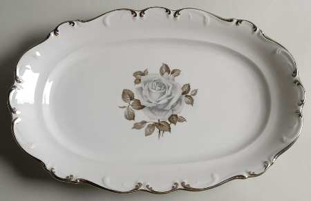 Moon Rose 14" Oval Serving Platter