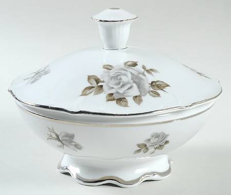 Moon Rose Candy Dish & Lid