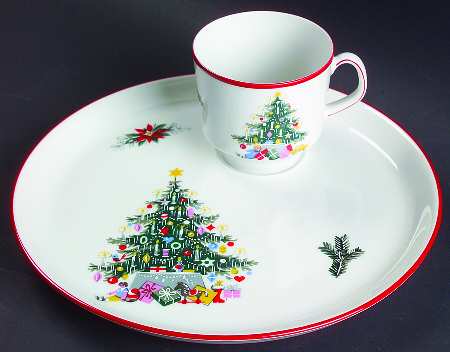 Noel Snack Plate & Cup Set
