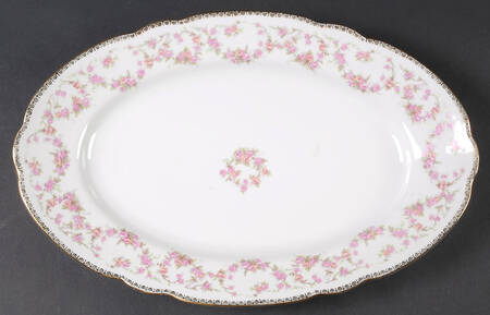 Original Bridal Rose 14" Oval Serving Platter