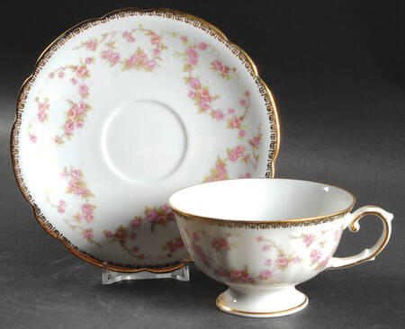 Original Bridal Rose Footed Cup & Saucer Set