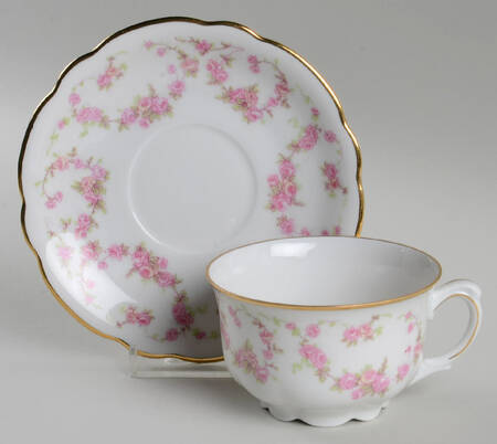 Original Bridal Rose Footed Cup & Saucer Set