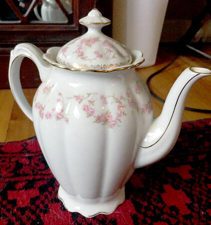 Original Bridal Rose Coffee Pot & Lid