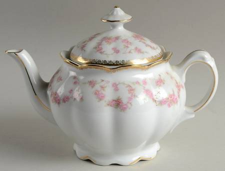 Original Bridal Rose Teapot & Lid