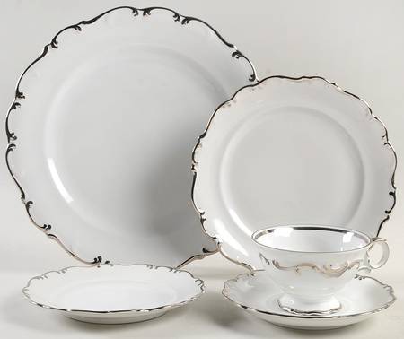 Platinum Elegance 5 Piece Place Setting