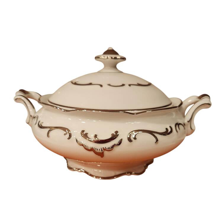 Platinum Elegance Sugar Bowl & Lid